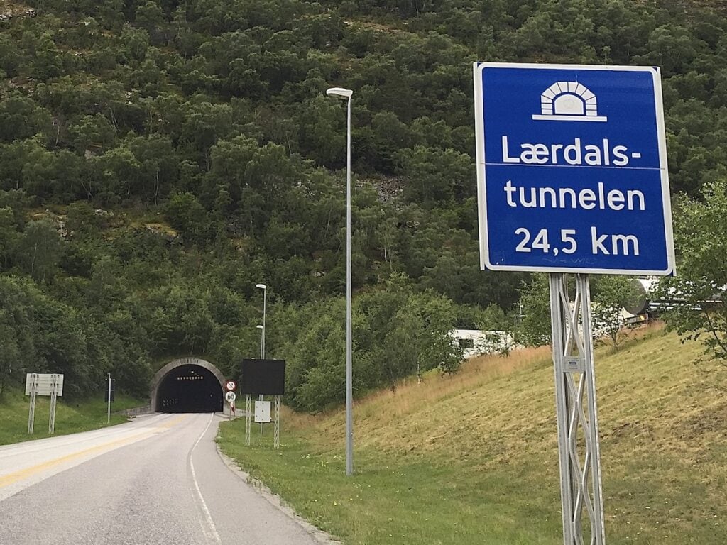 Entrance to Laersdalstunnelen
