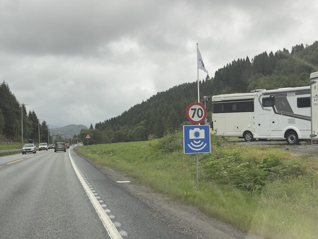 Photo Radar Sign Norway