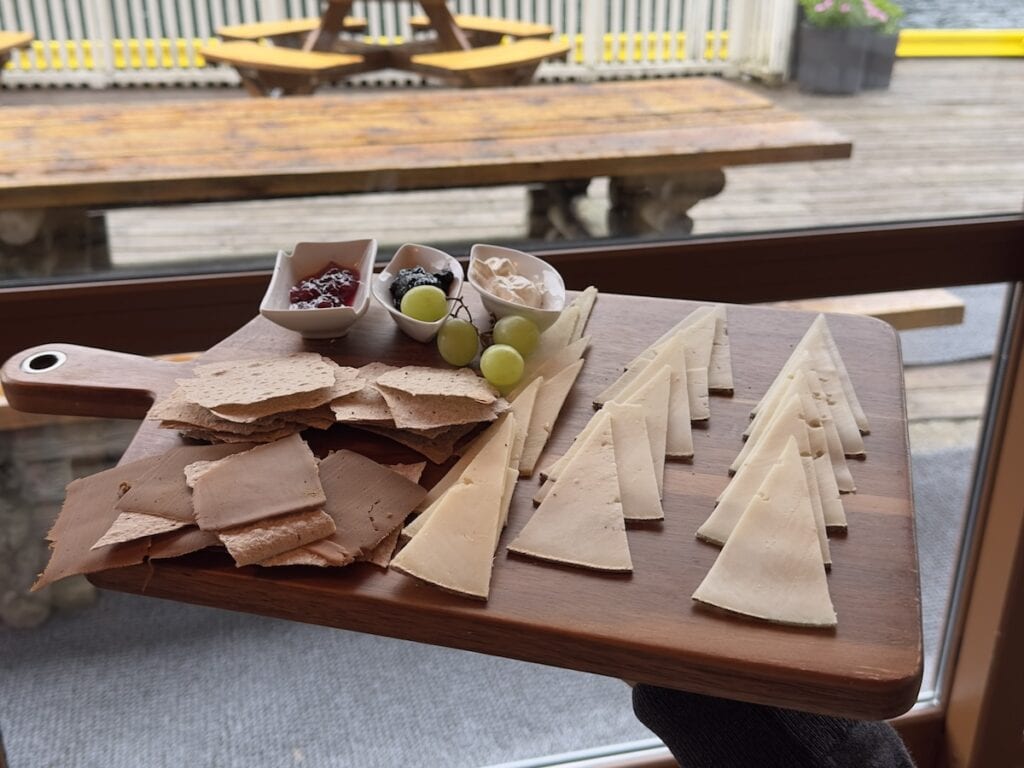 Cheese plate from Undredal Restaurant