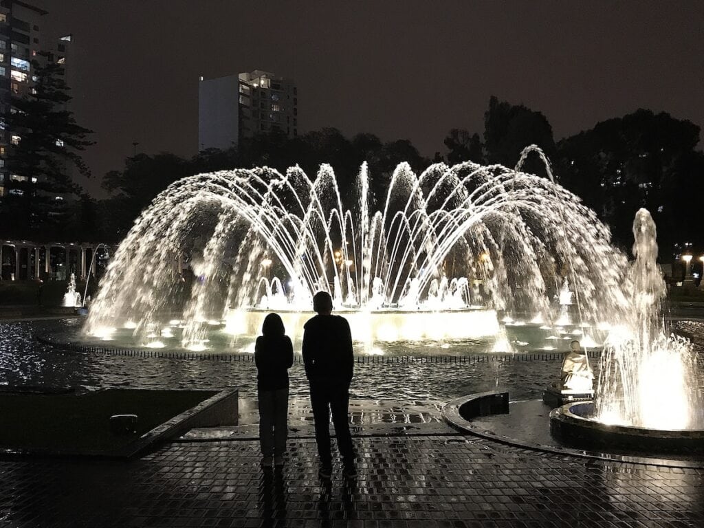 Fountains at Parque de la Reserva, Lima