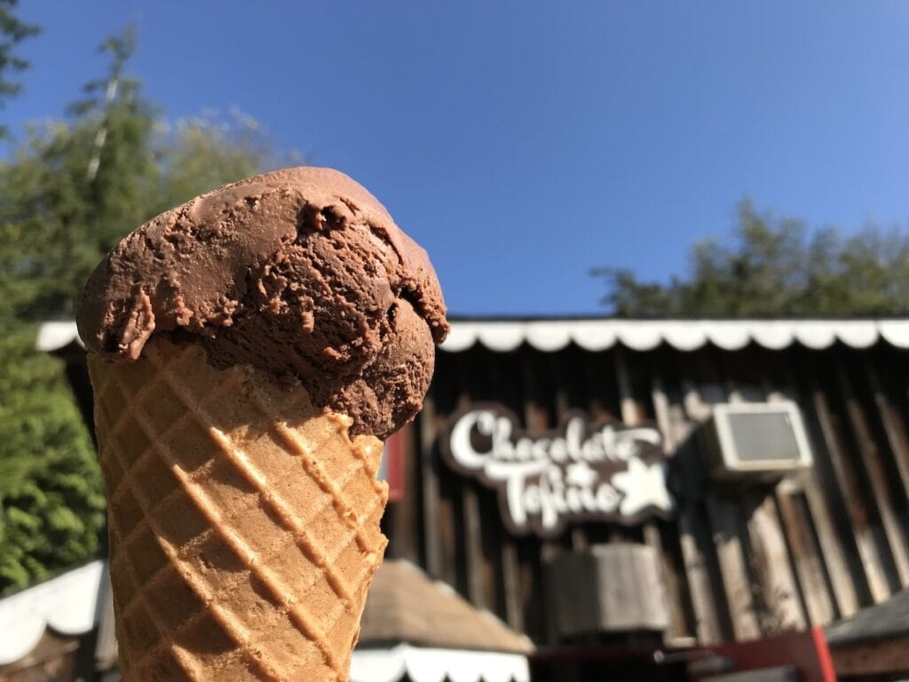 Chocolate Ice Cream Cone from Chocolate Tofino