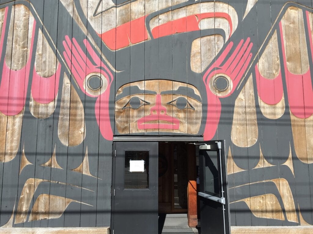 Exterior of Roy Henry Vickers Gallery in Tofino, BC