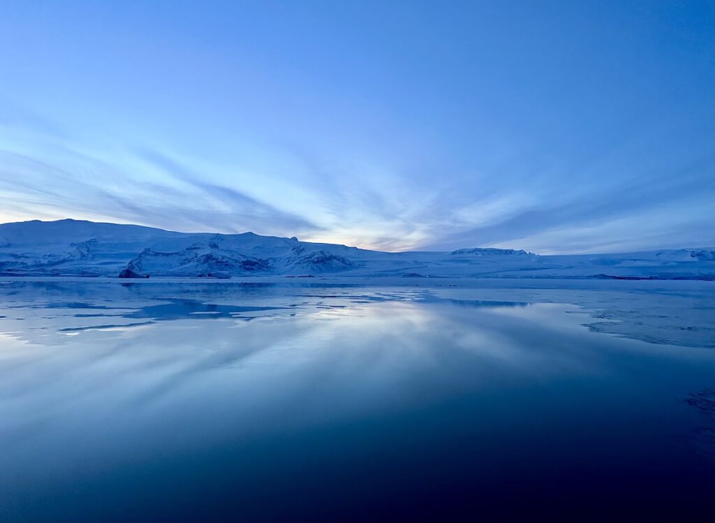 Glacier Lagoon Iceland Winter
