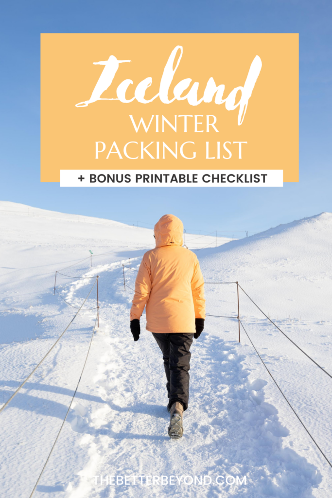 Iceland Winter Packing List