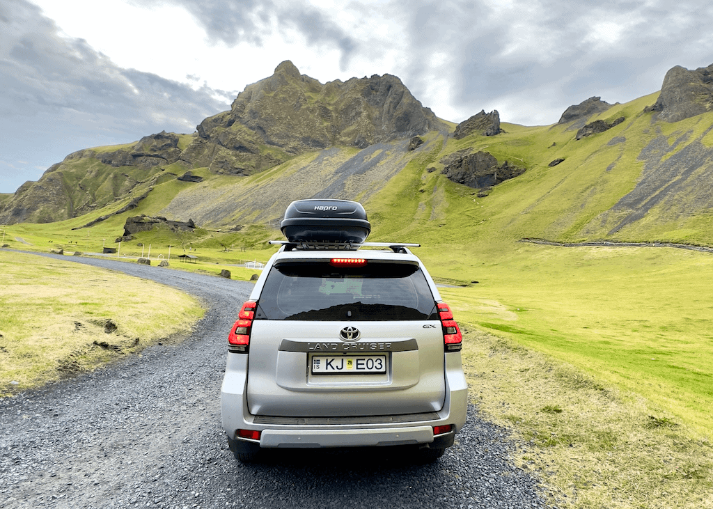 Toyota Land Cruiser in Iceland Landscape