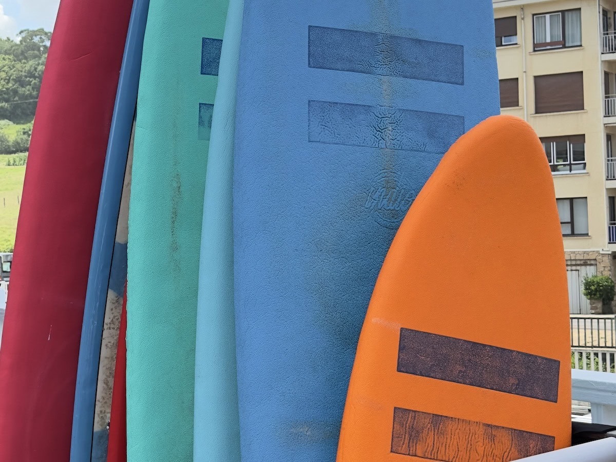 Surfing in San Sebastian