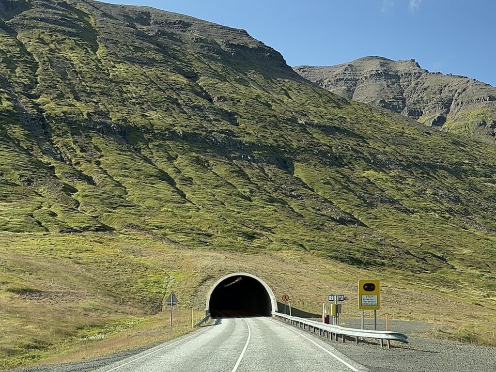 A tunnel in Iceland