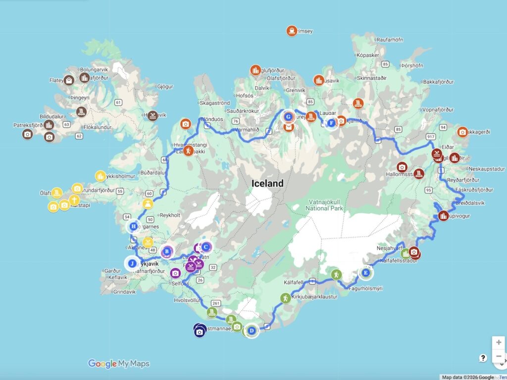 Ring Road Map 8 Day