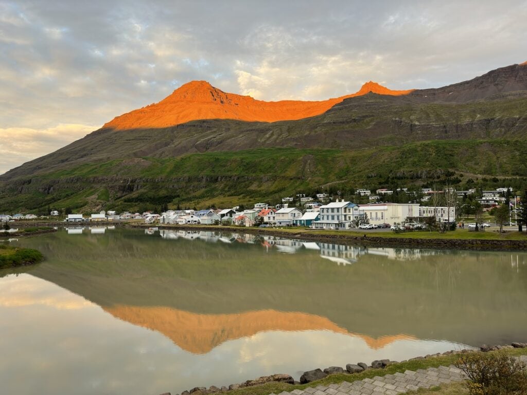 Morning light over Seydisfjordur