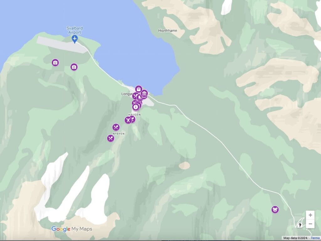 Longyearbyen Map (Interactive Google Version)