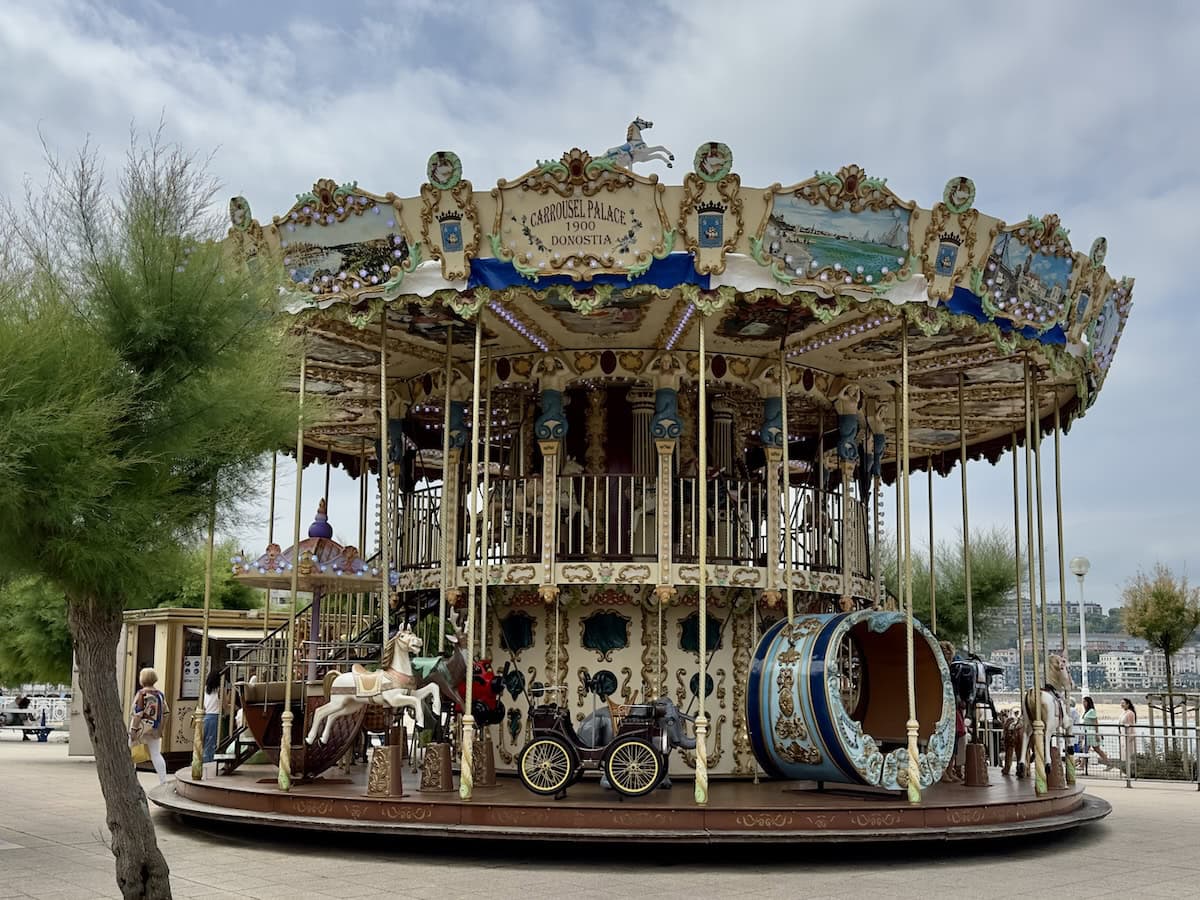 Carousel in San Sebastian, Spain