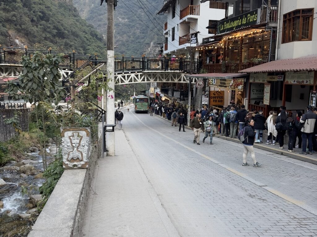 Lines for Machu Picchu Buses