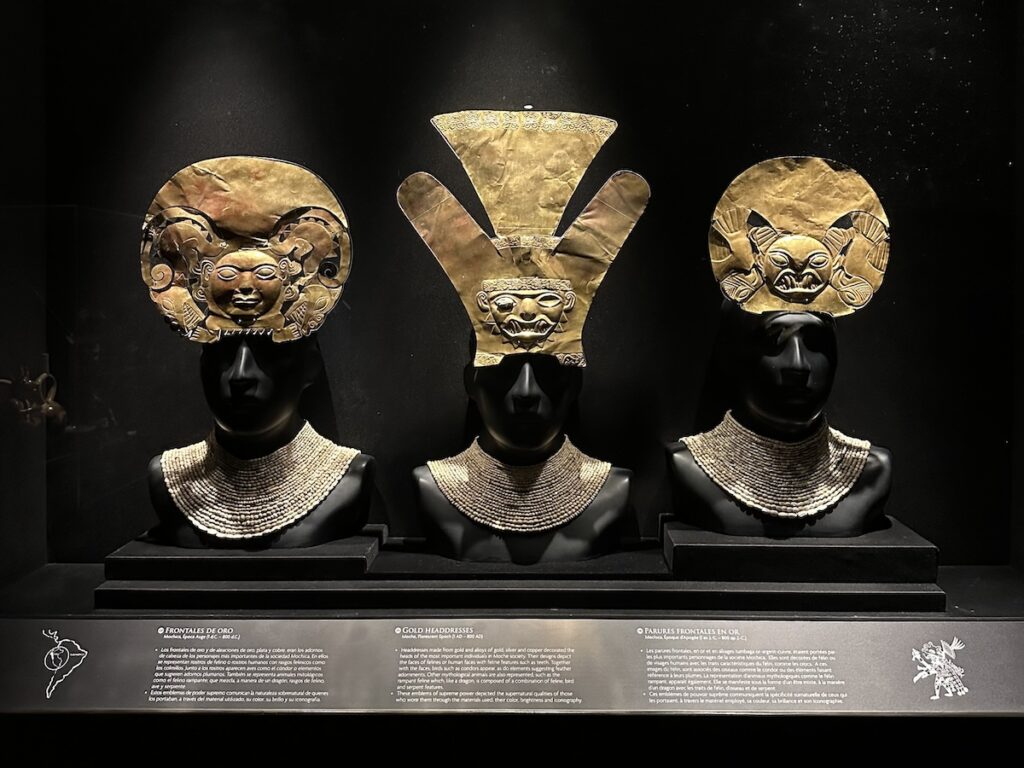 Artifacts in the Museo Larco, Lima