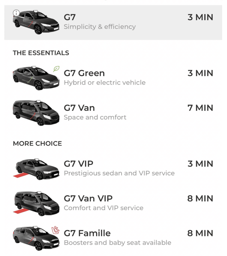 Family Taxi in Paris