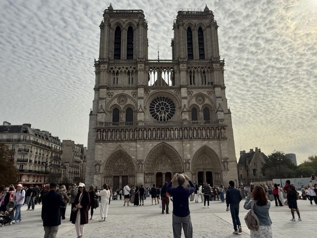 Exterior of Notre Dame de Paris