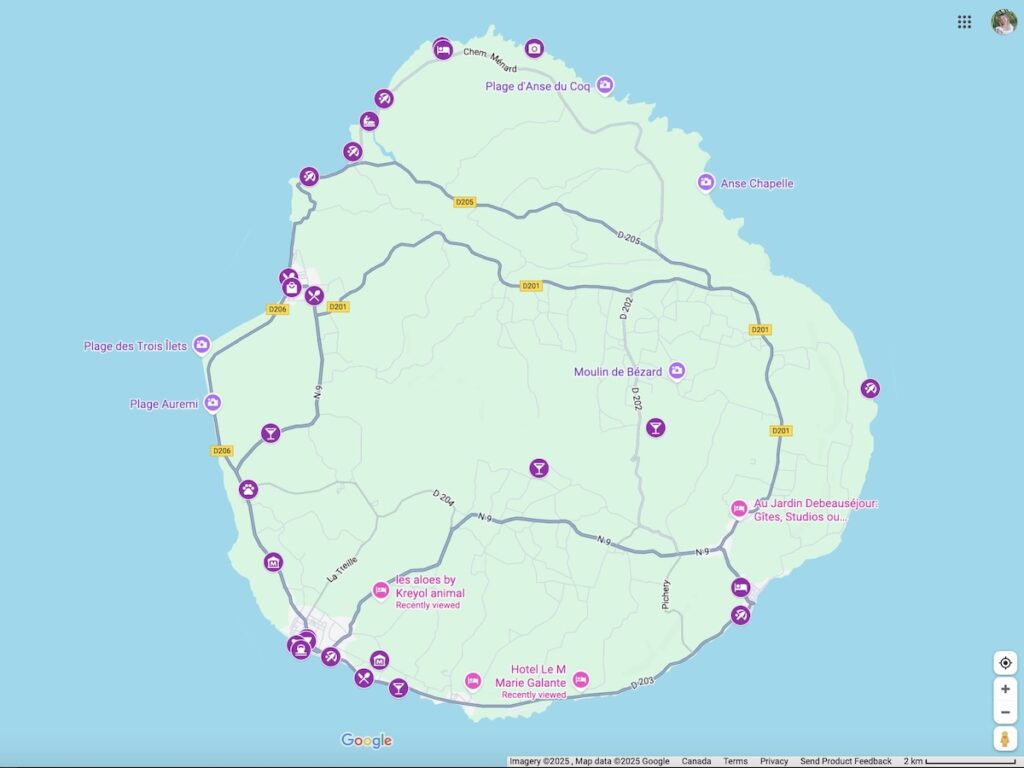 Marie Galante Google Map
