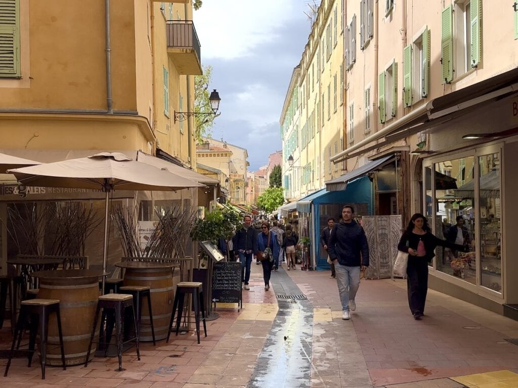 Shopping in Menton, France