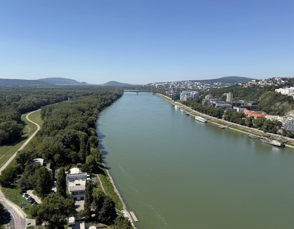 View from UFO Tower, Bratislava