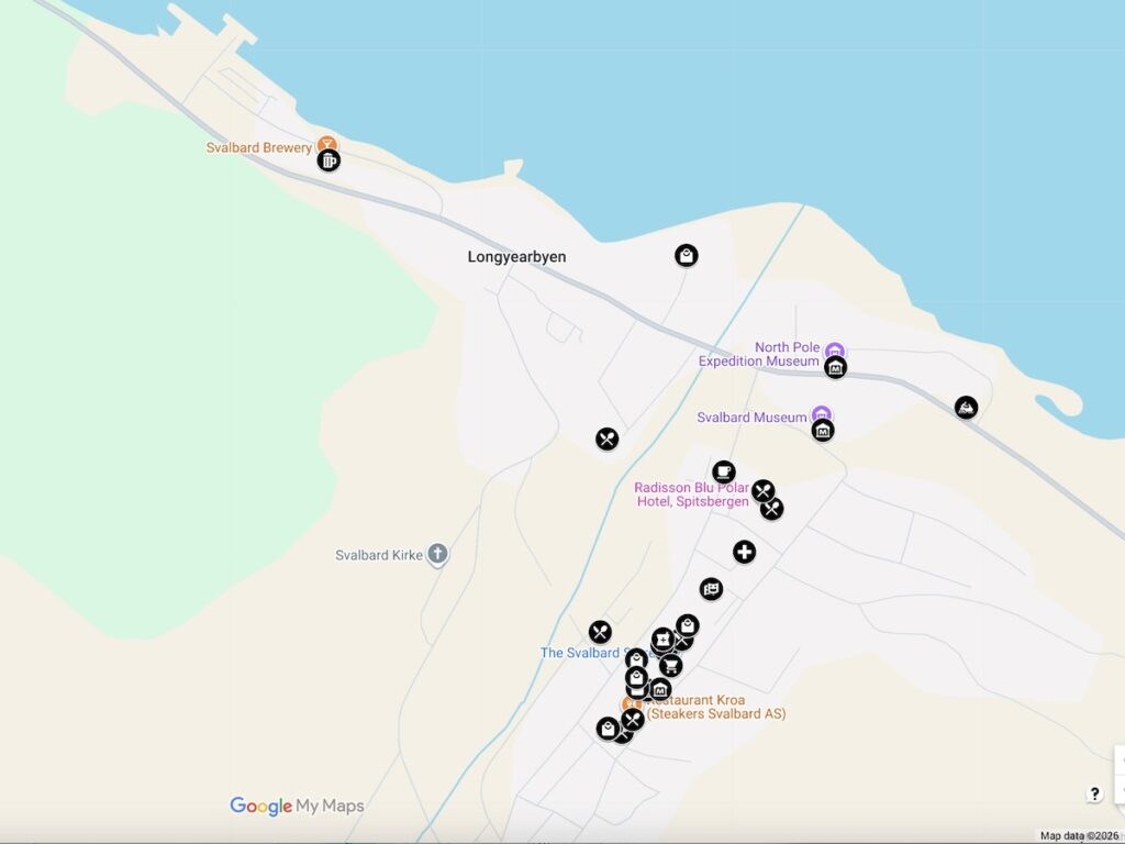Map of Longyearbyen