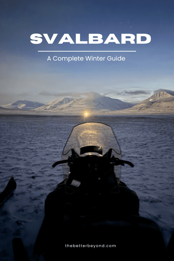 Svalbard in Winter Pinterest Pin