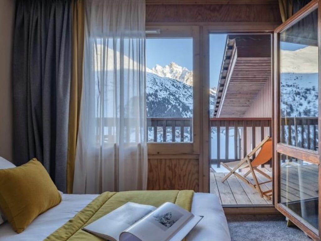 Balcony Room View at Hotel Les Arrolles, Meribel Mottaret