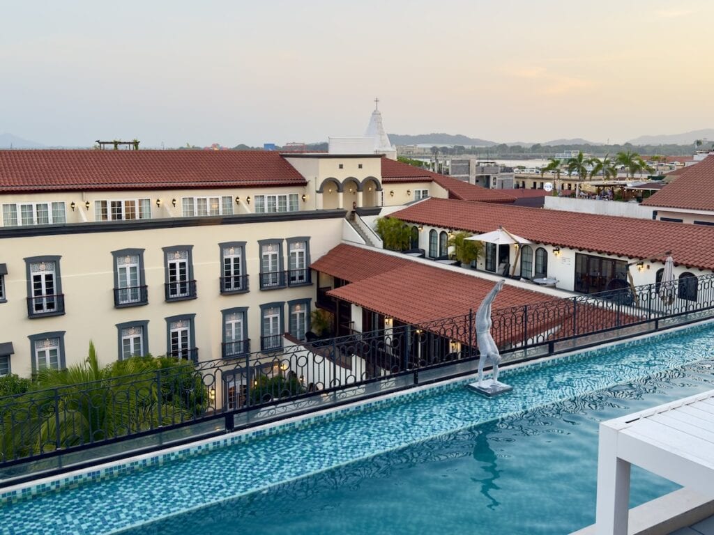View from Capella Rootop Bar in Casco Viejo, Panama City