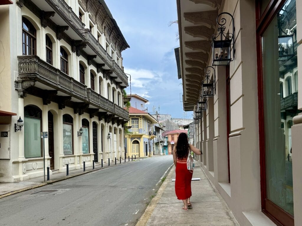 Wandering the streets in Casco Antiguo, Panama City