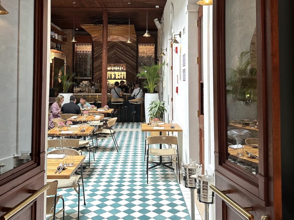 Interior of Kaandela Restaurant in Casco Viejo, Panama