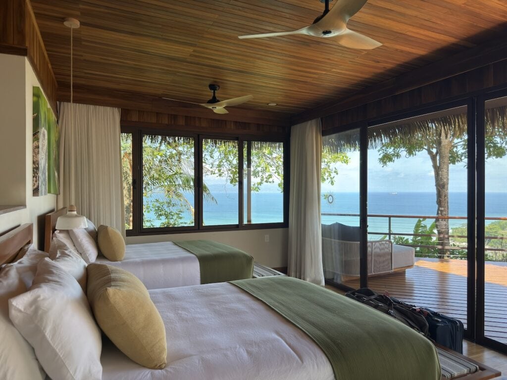 Inside of a deluxe bungalow a Lapa Rios Lodge, Costa Rica