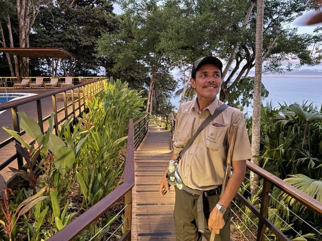 Naturalist Guide Edwin at Lapa Rios