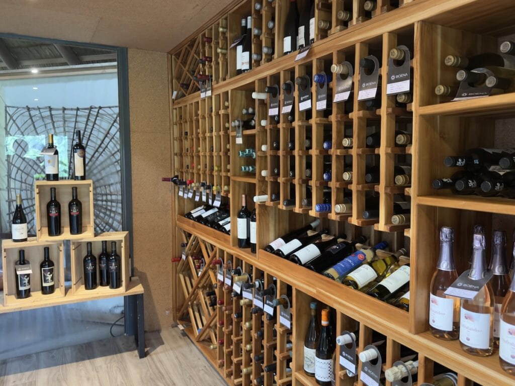 The wine room at Lapa Rios Lodge, Costa Rica